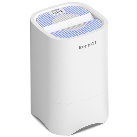 Roneair Small Air Purifiers for Home, HEPA Air Purifiers for Small Room, Portable Mini Air Purifier for Office, Desktop, Bedroom, Quiet Air Cleaner for Smoke, Dust, Odor(White)